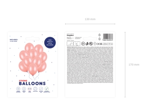 Bal�nky Strong 27cm, Metallick� R��ov� Zlato (1 bal. / 10 ks)