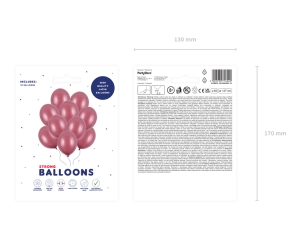 Bal�nky Strong 27 cm, Metallic Maroon (1 bal./10 ks)
