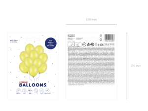 Bal�nky Strong 27 cm, Metallic Lemon Zest (1 balen� / 10 ks)