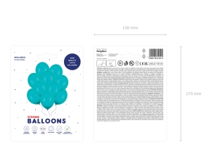 Bal�nky Strong 30 cm, Pastelov� Lagunov� Modr� (1 bal. / 10 ks)