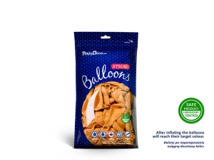 Bal�ny Strong 12 cm, Pastelov� mandarinka oran�ov� (1 bal./100 ks)
