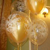 balonky svatebn� zlat�